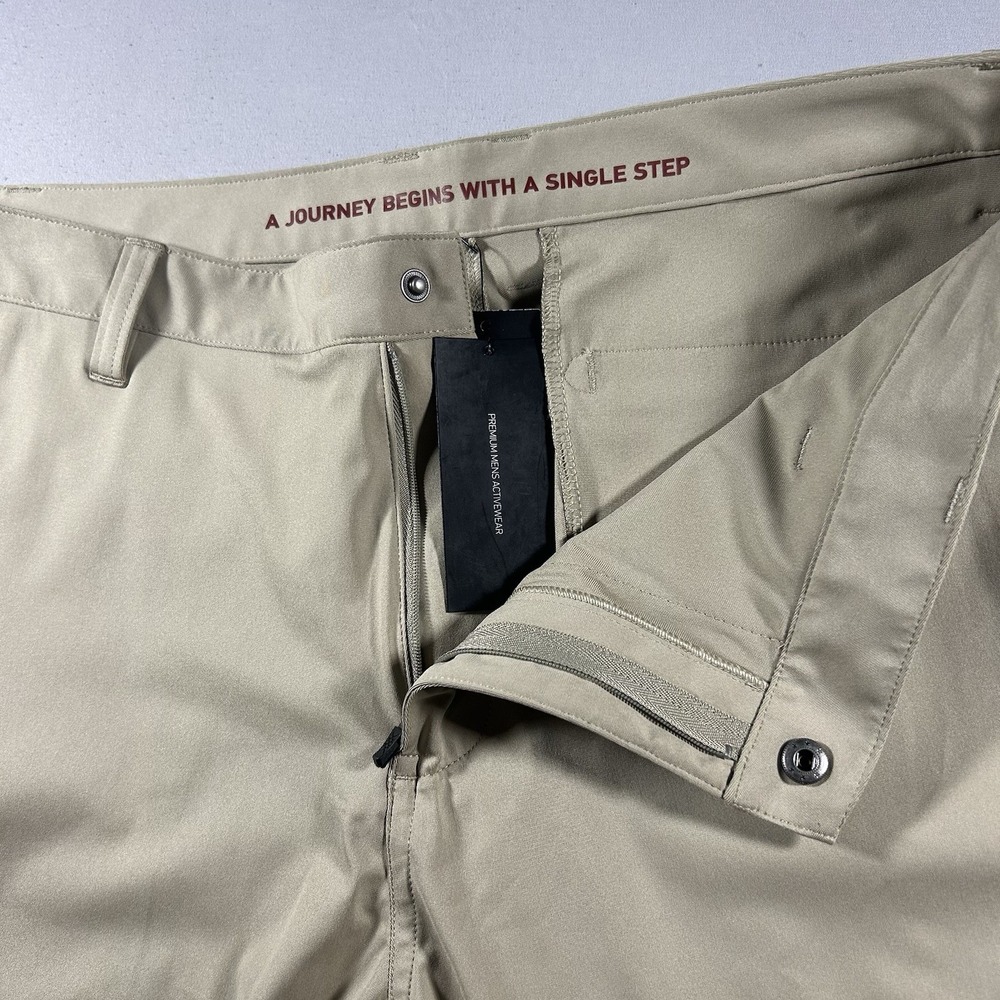 NWT Mens Rhone Commuter Slim Fit Pants 34x32 Tan Performance Golf Travel Casual - Picture 3 of 11